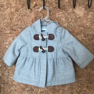 Baby Girl Gray Coat size 0-3months. NWOT